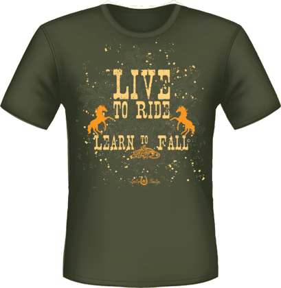 Bucky Clothing | Live To Ride – Learn To Fall | Unisex Short Sleeve T-shirt